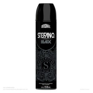 Desodorante Antitranspirante en Aerosol Stefano Black 159 ml