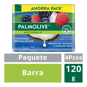 Jabón Multipack Frutos del Bosque Y Agua de Coco 4 Pz