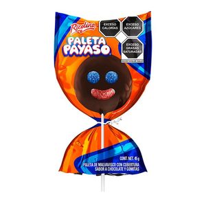 Paleta de Malvavisco Cubierta Paleta Payaso 50 g