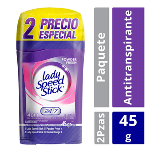 Lady Speed Stick Antitranspirante Paquete 45 g