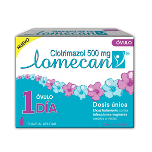 Lomecan-V Antimicotico 1 Ovulo Infeccion Vaginal 1 pz