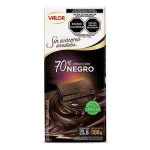 Chocolate Amargo 70%. Sin Azúcares Añadidos 1 Pz