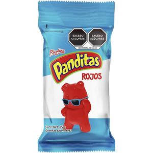 Ricolino panditas rojos sabor fresa 65 g