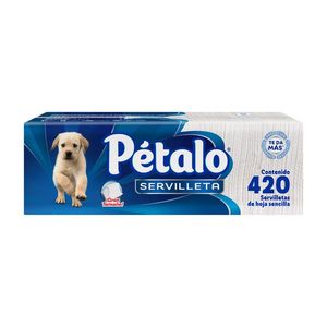 Servilleta Pétalo Blanca Hoja Sencilla con 420 pz