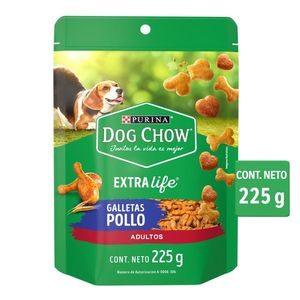 Purina Dog Chow Abrazzos Galletitas para Perro Adulto Sabor a Pollo Bolsa de 225 g