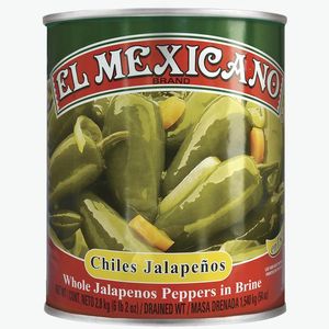 Chiles Jalapeños Enteros Lata 2.8 Kg