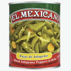 Chiles Jalapeños Rajas Verdes Lata 2.84 Kg