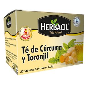 Herbacil Te De Curcuma Y Toronjil con 25 pz