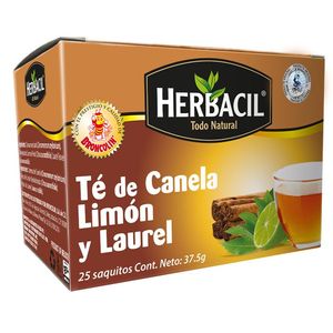 Herbacil Te De Canela, Limon Y Laurel con 25 pz