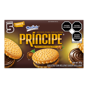 Galletas con Relleno Príncipe Sabor Avellana 315 g