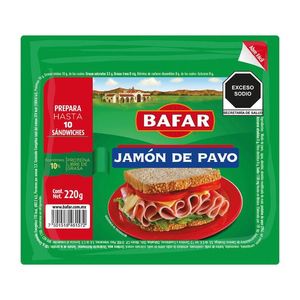 Bafar Jamón de Pavo 220 g