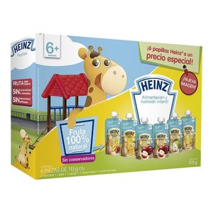 Papilla Para Bebés Sabores Surtidos 6 Pz