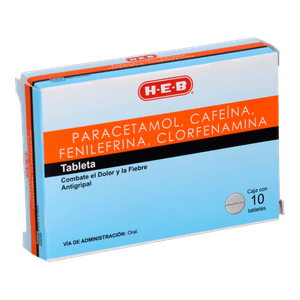 HEB Antigripal Clorfenamina 4 Mg con 10 pz