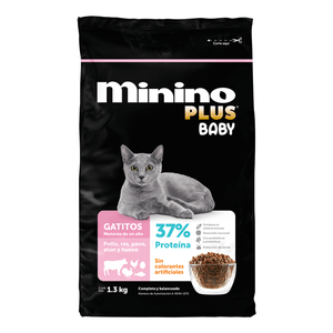 Alimento para Gatos Minino Baby Plus 1.3 kg