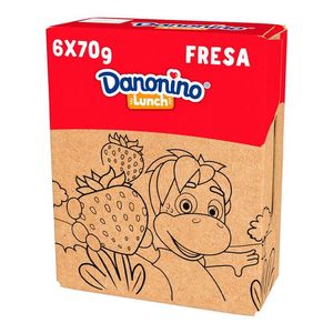 Danonino Lunch Queso Petit Suisse con Fresa 70 g con 6 pz