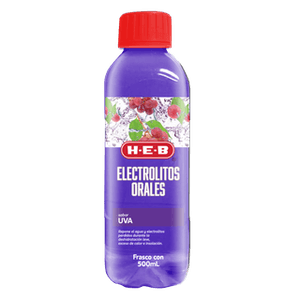 HEB Electrolitos Orales Sabor Uva 500 ml