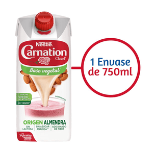 Leche Evaporada Clavel Origen Almendra Brick 720 Ml