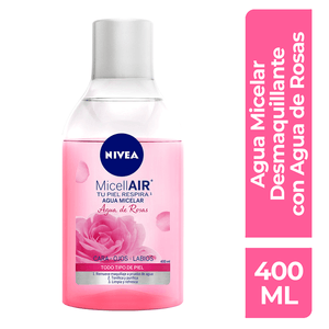 NIVEA Agua Micelar Desmaquillante Agua de Rosas 400 ml