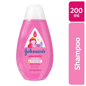 JOHNSON'S Shampoo infantil gotas de brillo 200 ml