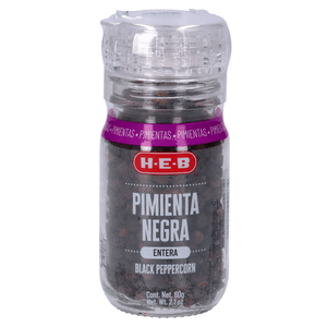 HEB Pimienta Negra Entera 60 g