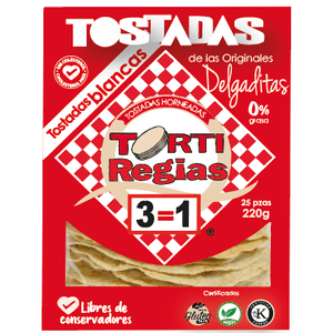 TortiRegias Tostada Blanca 225 g