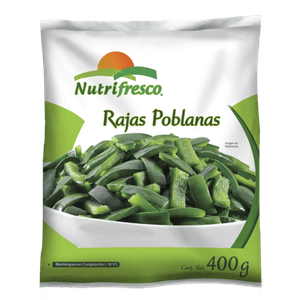 Vegetales Congelados Rajas Poblanas 400 g