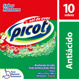 Picot Sal De Uvas Manzana con 10 pz