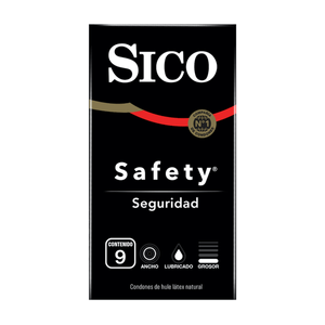 Sico Condones Safety con 9 pz