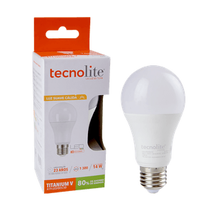 Tecnolite Foco Titanium V Luz Calida 1 pz