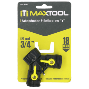 Adaptador Y Maxtool 3/4" De Plastico 1 Pz