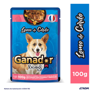 Alimento Húmedo para Perro Lomo de Cerdo 100 g