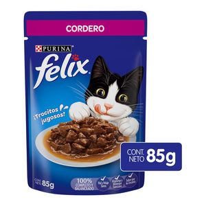 Purina Felix Cordero Alimento Húmedo para Gatos Adultos Pouch de 85 g