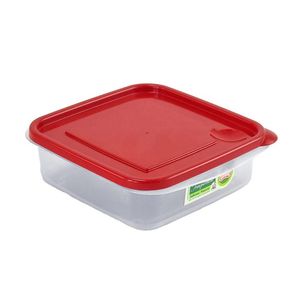 Guateplast Hermético Cuadrado Tr - Rojo Chef 830 ml