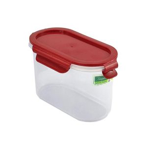 Guateplast Hermético Click Clack Ovalado Mediano Rojo 1.2 L