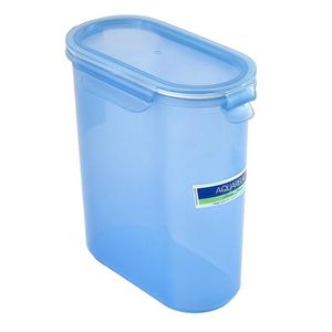 Guateplast Hermético Click Clack Ovalado Grande Azul Océano 2.3 L