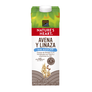 Alimento Líquido Nature's Heart Avena Linaza Sin Azúcar 946 ml