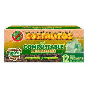 Bolsas de Basura Compostable Mediana 12 Pz