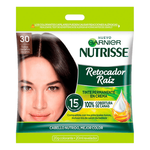 Garnier Nutrisse Retocador de Raíz 30 Castaños Oscuros 20 ml