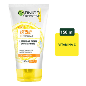 Garnier Skin Face Gel Limpiador Facial Express Aclara Tono