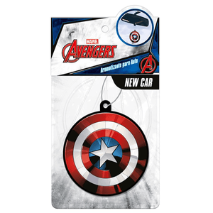 Disney Avengers Aromatizante para Auto New Car Capitán América Papel 1 pz