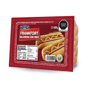 HCF Salchicha Frankfort de Pavo 400 g