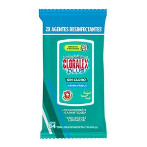 Toallitas Desinfectantes Fresco Aroma Sin Cloro 84 Pz