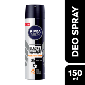 NIVEA MEN Desodorante Antimanchas Black & White Invisible Ultimate 150 ml