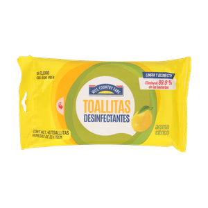 HCF Toallitas Desinfectantes Aroma Citrico 40 pz