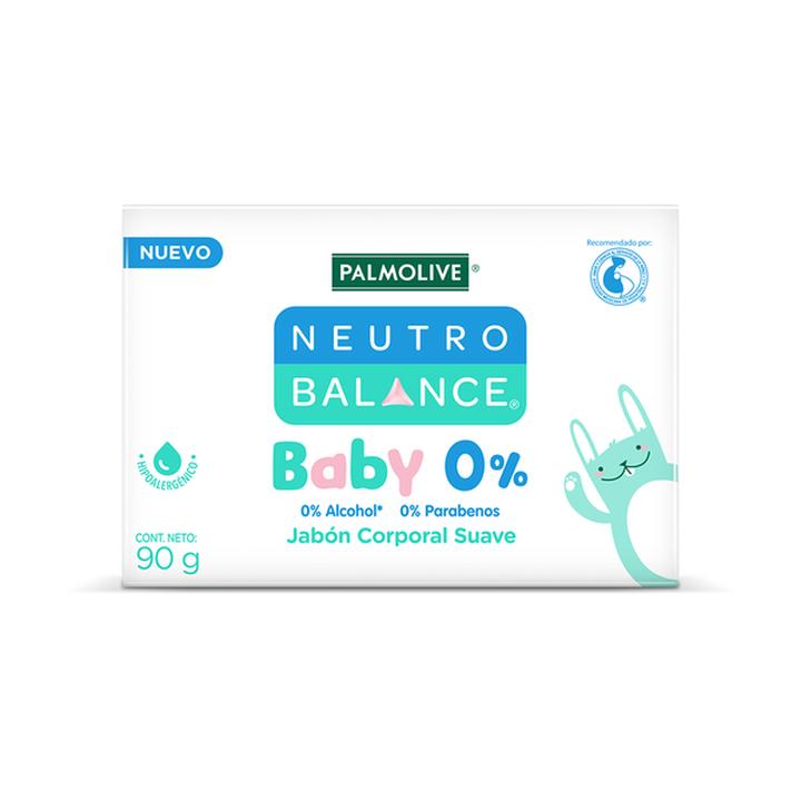 Palmolive Neutro Balance Baby, Jabón para Bebé en barra suave, 0% Alcohol,  0% Colorantes, 0% Parabenos, Hipoalergénico, 90 g : : Bebé