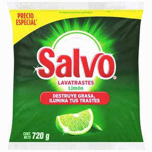 Salvo Lavatrastes en Polvo Limón 720 g