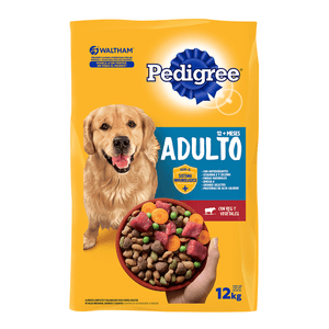 Pedigree Alimento Seco para Perros Pedigree Res y Segetales 12 kg