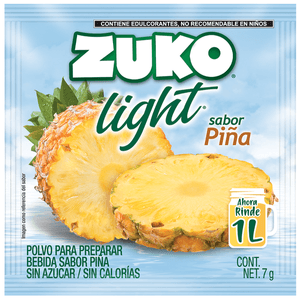 Zuko Polvo Para Preparar Light Sabor Piña 7 g