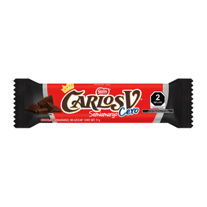 Carlos V Barra de Chocolate Semiamargo Cero 17 g