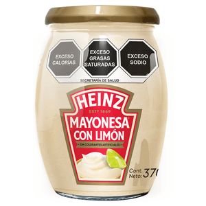 Heinz Mayonesa Limon Frasco 370 g